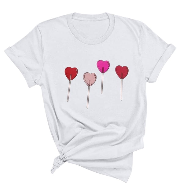 Blusas de Manga Corta para las Mujeres Divertido Impreso Cuello Redondo Tee, Vintage Humor Gráfico Blusas de Primavera para las Mujeres