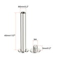 thumbnail image 2 of Unique Bargains M4x40mm Round Cross Head Screw Post Binding Leather Fastener, Nickel Plated, 10Sets, 2 of 4