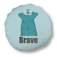 thumbnail image 1 of Doctor Stay Home Save Valor Round Throw Pillow Home Decoration Cushion, 1 of 3