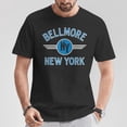 thumbnail image 2 of Bellmore New York Circle NY Blueprint Vintage Style T-Shirt – Classic City Graphic Tee for Men Women, Retro Local Pride Shirt Gift, 2 of 3