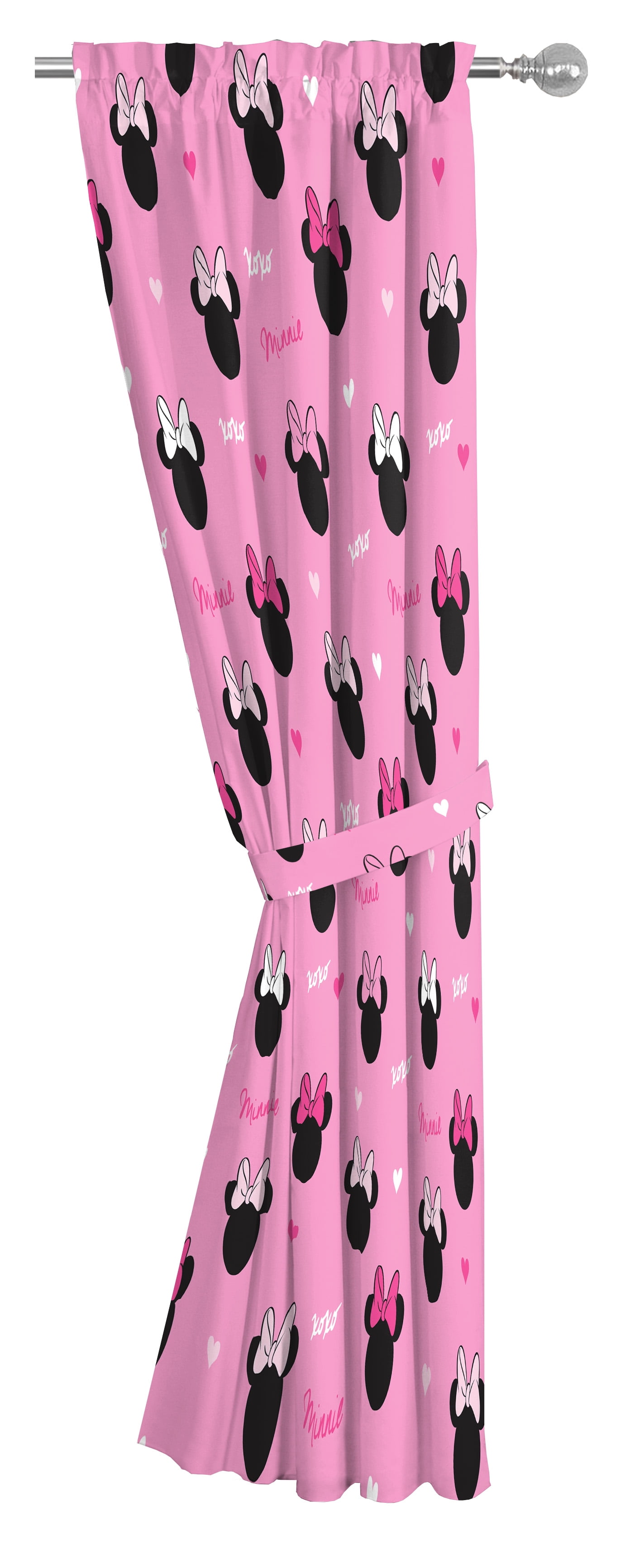 Minnie Hearts 63" Drapes