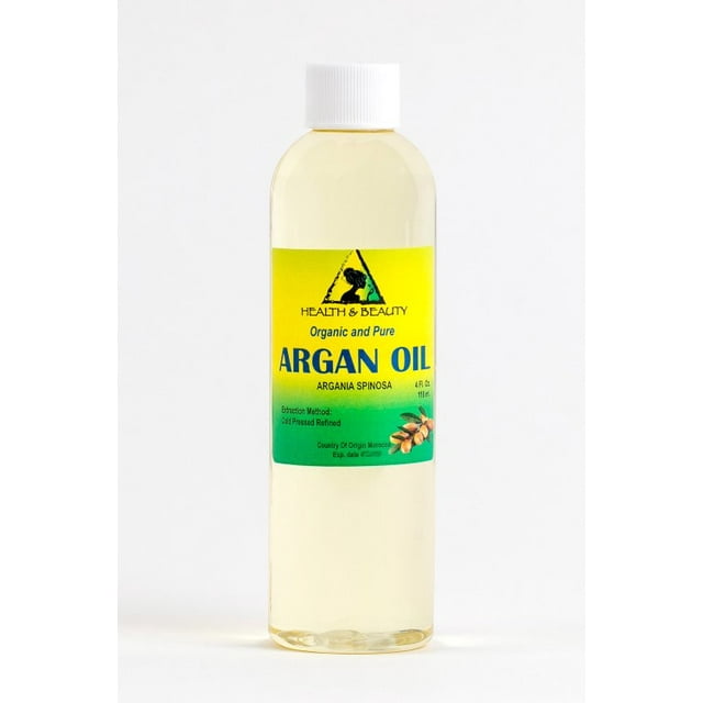 Huile d'Argan Raffinée Biologique Marocaine Pressée à Froid Huile Capillaire de Qualité Supérieure 100 % pure 4 oz
