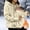 Beige, variant on Women's Maternity Full Zip Fleece Jacket with Baby Pouch – Warm Kangaroo Pocket Sweatshirt Hoodie for Pregnancy (Navy,L)
