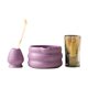 thumbnail image 1 of Juego de 4 piezas para de matcha, soporte para batidor, tazón de té de inicio, regalos, tazón de matcha de cerámica, batidor de matcha para Púrpura, 1 of 9