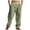 K-474 Army Lime Green, variant on White Cargo Casual Trousers Pants for Man Fall Summer Faux Gauze Linen Loose Fit High Waisted Flare Bell Bottom Trousers Pants Man 2026 Clothes S