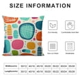 thumbnail image 6 of Nawypu  Geometric Pillow Case Retro Style Shapes Home Decor Cushion Covers for Couch Bedroom Sofa Living Room Bed Chair Standard  Multicolored 2pc 20x20in, 6 of 6