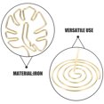 thumbnail image 3 of BRIGHTFUFU 12pcs Restaurant Table Sign Stand Leaf Shaped Iron Card Storage For Business Settings, 3 of 8