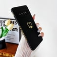 thumbnail image 6 of for Galaxy S10 Plus Case(Not fits S10),Cute Bling Plated Gold Love Heart with Anti-Fall Camera Lens Cover Protection Soft Anti-Fingerprint Phone Case for Samsung Galaxy S10+ 6.4", Black, 6 of 6
