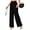 Black, variant on OHHSHEEN Black Wide Leg Pants for Women with Pockets – High Waist Pull-On Work Pants, Comfy Business Casual Trousers with Elastic Waistband