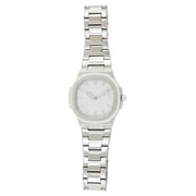 George Men's Silver Case with Silver Matte Bracelet Watch