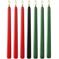 thumbnail image 4 of Kwanzaa Taper Candles Set - 7 Pack of Dripless Red and Green Candles for Celebrations - Clean Burning, Hand-Dipped Quality Stick Candles, 4 of 7