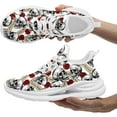 thumbnail image 5 of Coolcustomize Women's Skull & Rose Running Shoes Trendy Floral Sneakers with Cool Design Comfort Breathable Mens Athletic Gym Walking Shoes, 5 of 7