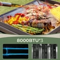 thumbnail image 2 of WAA 24 Inch Portable Tabletop Griddle with Grill Grate - 3-Burner 24000 BTU Stainless Steel Propane Gas Grill for Outdoor Use, 2 of 7