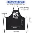 thumbnail image 2 of Qweryboo Funny Aprons for Men, King of The Kitchen, Cooking Chef Apron for Men, Adjustable Neck Strap Apron with Pockets, Gifts for Dad, Husband, Friends, 2 of 7