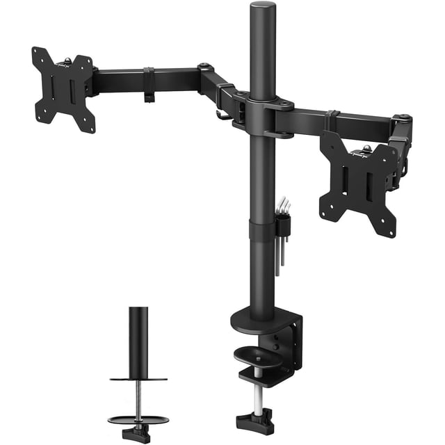 Soporte de escritorio BONTEC para dos monitores LED LCD de 13 a 27 pulgadas