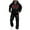Black, variant on Mens Sweat Suits Set Tracksuit 2 Piece Outfits Full Zip Athletic Jogging Suit Sets Sport Sweat Suit Track Suit for Jogging or Warm Up