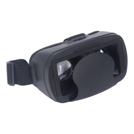 Nieyigj Virtual Reality Headset Anti Blue Light Panoramic 120 Degree Wide Angle HD Mobile Phone 3D VR Glasses with Controller Black (7.09 in / 18 cm)