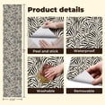thumbnail image 5 of Peel and Stick Wallpaper Black White Symmetrical Botanical Leaf Bold High Wall Mural 23.6in x 9.8ft Self Adhesive Removable Wall Paper Renter Friendly Wallpaper for Bedroom Studio Lake House, 5 of 8
