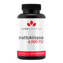 Luma Nutrition Nattokinase Supplement - Nattokinase 4000 FU Per Serving, Premium Nattokinase Formula for Heart Health Support - 60 Capsules - Made in USA