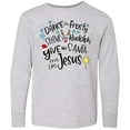 thumbnail image 3 of Inktastic Dance Like Frosty, Shine Like Rudolph, Give Like Santa Long Sleeve Youth T-Shirt, 3 of 5