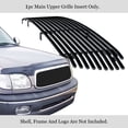 thumbnail image 2 of APS Compatible with Toyota Tundra 1999-2002 Main Upper Stainless Steel Black 8x6 Horizontal Billet Front Grill Grille Insert T85483J, 2 of 7