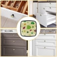 thumbnail image 6 of 4 Pcs Cabinet Handle Drawer Pulls Different Leaves Dot Light Knobs with Screws Square Furniture Office Cabinet Knob Decoration, 6 of 7