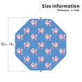 thumbnail image 2 of Pofeuu Cute Poodle Dog Print Coasters for Drinks, 4Pack PU Leather Coasters, Bar Drink Coasters for Tabletop Protection, Furniture from Damage-Octagon, 2 of 6