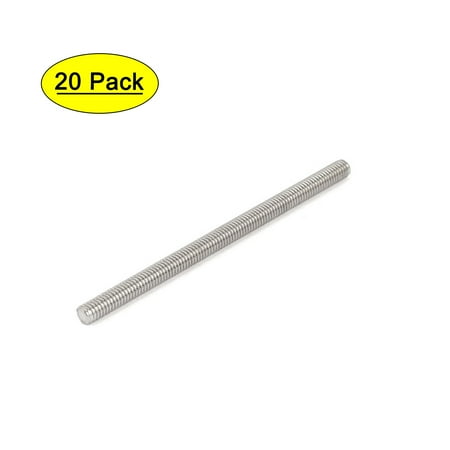 

M4 x 70mm 304 Stainless Steel Fully Threaded Rod Bar Studs Fasteners 20 Pcs