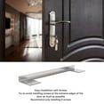 thumbnail image 4 of Door Latch Guard Plate, L Shaped Door Reinforcement Plate Stainless Steel Outswing Door Security Protector Easy to Install Latch Guard Plate Cover with Screws for Home, Property, 4 of 7