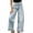 Light Blue-1, variant on Womens High Waisted Wide Leg Jeans Ruffle Hem Pants Dot, Baggy, Barrel Denim with Pockets, Stretchy, Y2K Vintage, Streetwear, for Summer Fall Daily