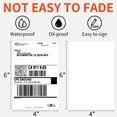 thumbnail image 7 of 4x6" Fanfold Direct Thermal Shipping Labels Self Adhesive for Zebra and Rollo Printers 1 Stacks,Total 500 Labels, 7 of 7
