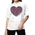 thumbnail image 2 of Wild Heart Leopard Print Love Women's T-shirt, 2 of 3