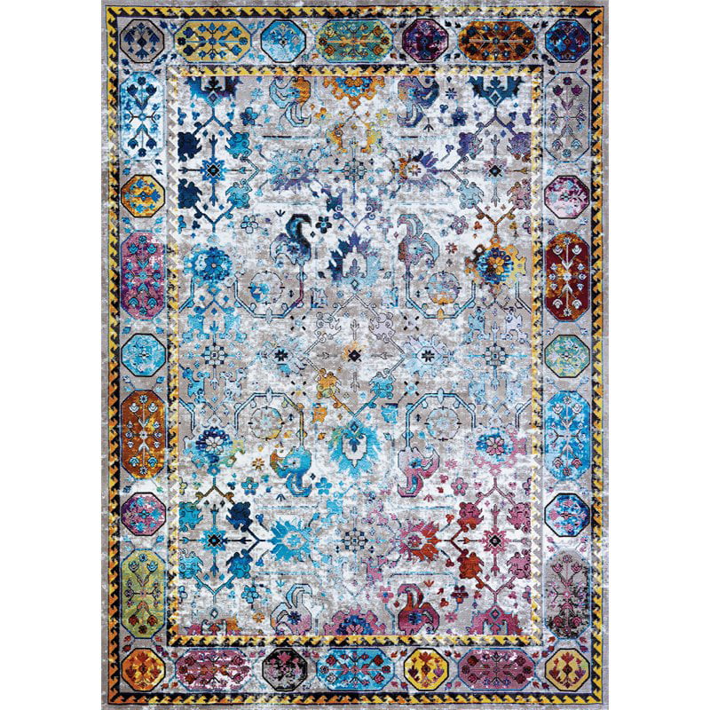 3'6 x 5'6 Ultramarine-Mocha Couristan Gypsy Chartres Area rug 