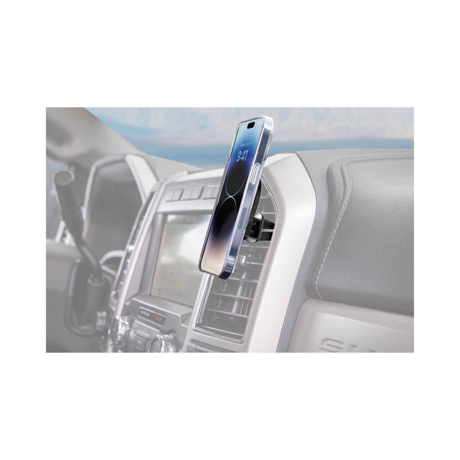 Scosche MEMSVBK-SP Elite2 Magnetic Phone Vent Mount MagSafe Comp W/ iPhone 12 & Up Black