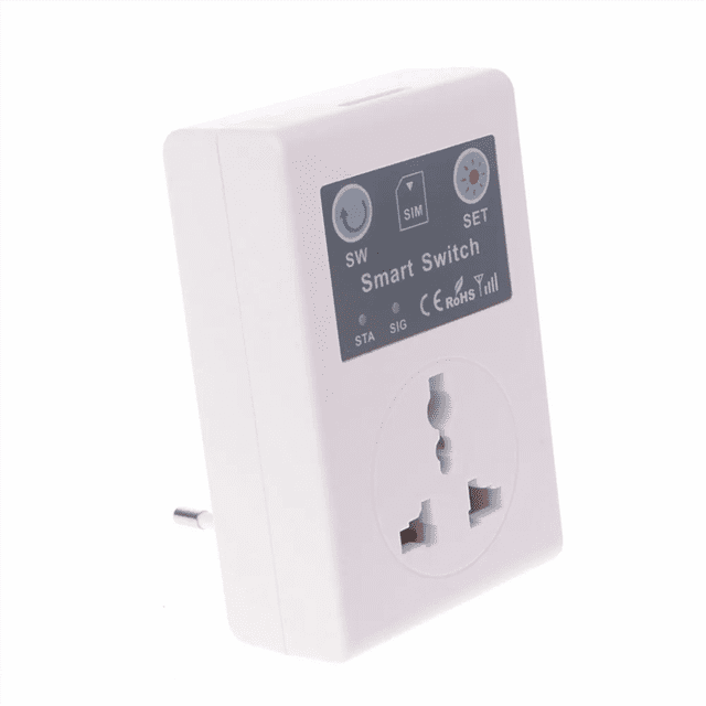 EU Phone RC Remote Wireless Control Smart Switch GSM Socket Power Plug Remote Socket