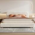 thumbnail image 4 of Noble House Lit de Rangement Ottoman Très Grand Size avec Bouclé et Levage Hydraulique, Rangement sous le Lit, Blanc, 4 of 8