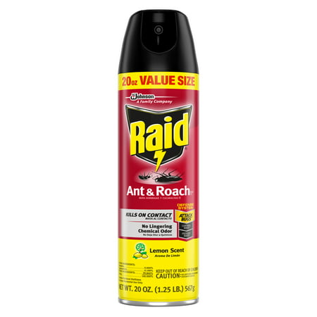Raid Ant & Roach Killer 26, Lemon Scent, 20 oz