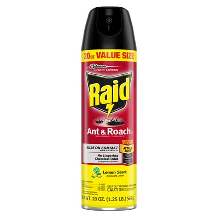 Raid Ant & Roach Killer 26, Lemon Scent, 20 oz (Best Black Ant Killer)