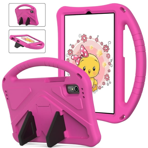 ELEHOLD Kids Friendly Case for Lenovo Tab M9 9" 2023 EVA Full Body Protective with Foldable Kickstand Handle Grip Shockproof Anti-Scratch Case for Lenovo Tab M9 2023 Release, Rose