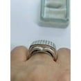 thumbnail image 4 of 14K White Gold Plated Wedding Ring Band 4 Ct Round Cut White Moissanite, 4 of 4