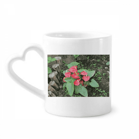 

Red Flower Candle Art Deco Fashion Mug Coffee Cerac Drinkware Glass Heart Cup