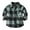 Green, variant on NOKIO Boys Sherpa Fleece Lined Flannel Plaid Button Down Shirt Jacket Toddler Boys Girls Shirt Coat Jacket Plaid Long Sleeve Kids Turn Down Collar Button Tops Outwear Baby Girls Boys Zip-Up Jacket