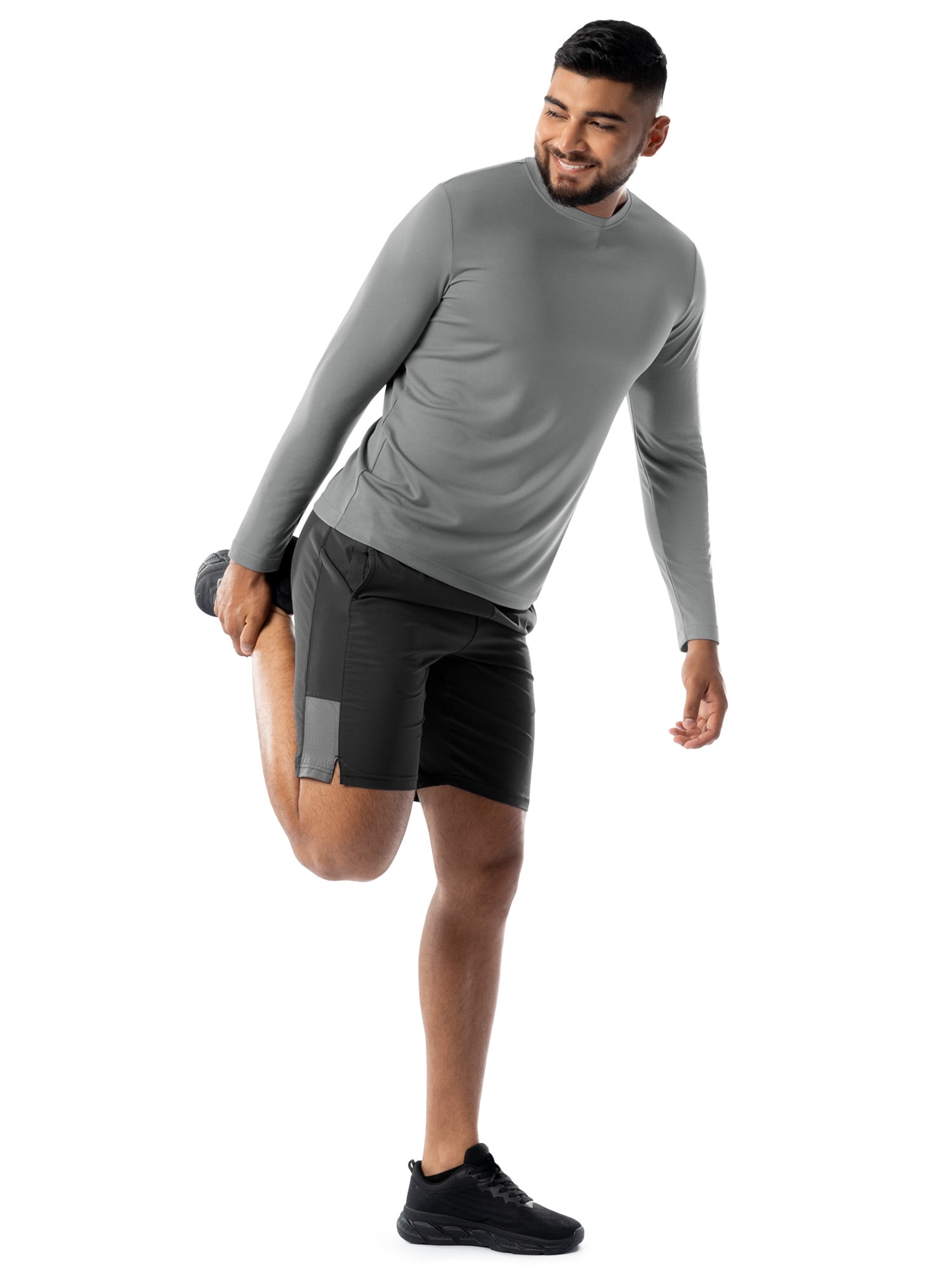 Athletic Works Men's Core Active Long Sleeve T-Shirt, Sizes S-5XL