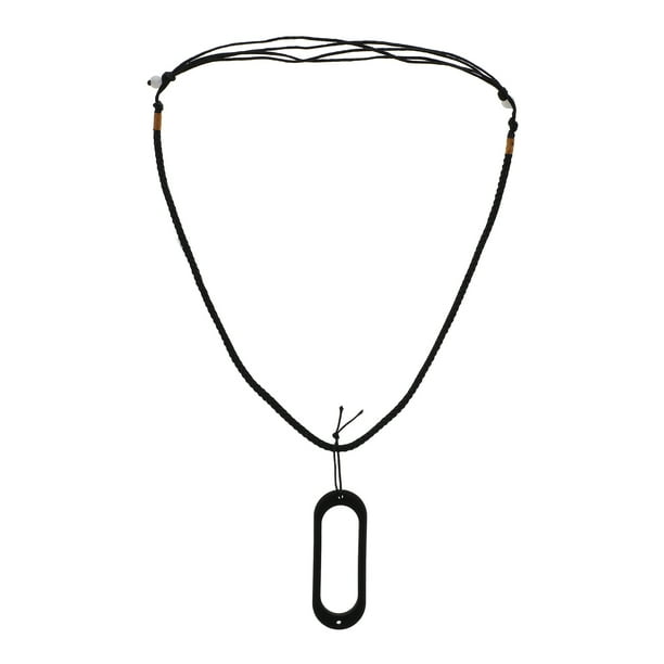 Cáscara de silicona de dos orificios de 1 unid con collar de cordón compatible con la banda MI 6/5