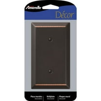 Amerelle 163BDB Century Aged Bronze Bronze 1 Gang Stamped Steel Blank Wall Plate