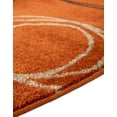 thumbnail image 4 of Unique Loom Autumn Collection Area Rug - Cornucopia (3' 3" Round Terracotta/Beige), 4 of 7