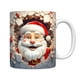 thumbnail image 1 of Ruifaya Tazas de café navideñas, tazas navideñas de cerámica de 11 oz con asa de Papá Noel, taza de café navideña, juego de tazas de Papá Noel con texto "Merry Christmas" para adultos, mujeres y hom, 1 of 7