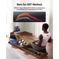 thumbnail image 6 of MERACH Water Rowing Machine with Dual Water & Magnetic Resistance, Foldable Wooden Rower for Home Workouts, 350 lbs Capacity, 6 of 11
