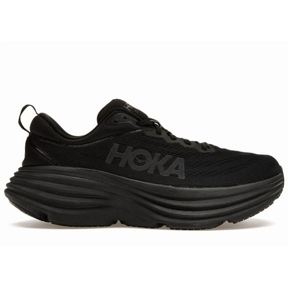 Hoka One One Men's Bondi 8 Black White Running Shoes, from StockX