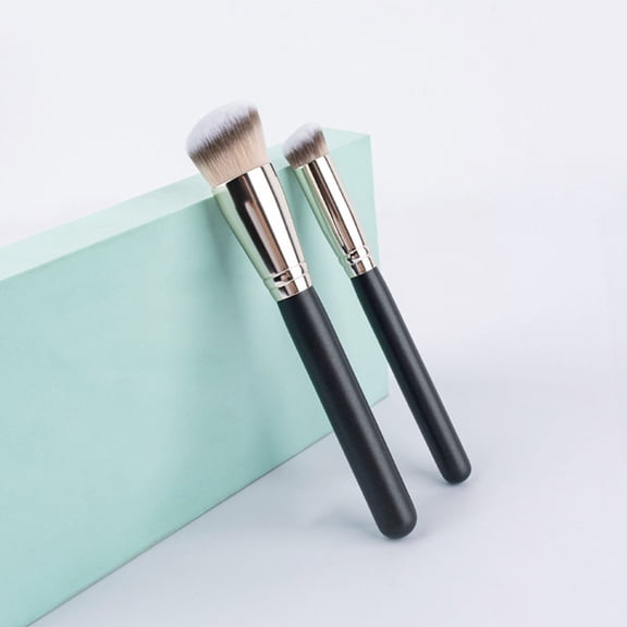 Healifty 2Pcs Assorted Color Cosmetic Blending Brush for Face Foundation and Blush Application